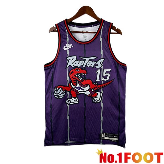 NBA Toronto Raptors (Vince Carter 15)Jersey Retro Purple 1998-1999