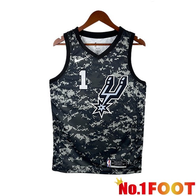 NBA San Antonio Spurs (Victor Wembanyama 1)Jersey Special Edition Black 2025/2026