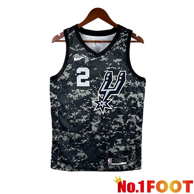 NBA San Antonio Spurs (Kawhi Leonard 2)Jersey Special Edition Black 2025/2026