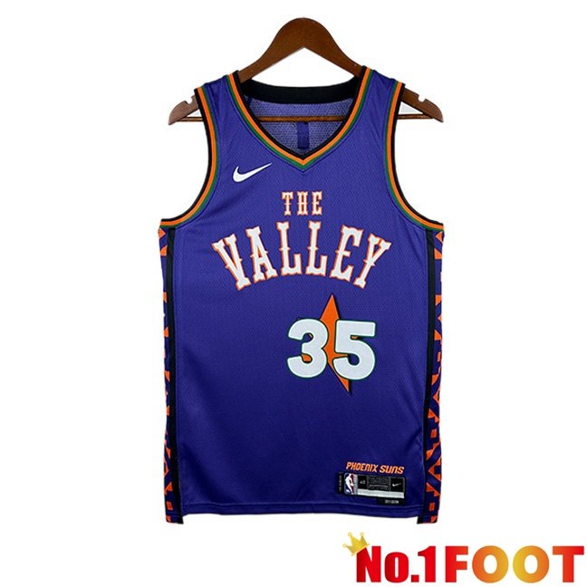 NBA Phoenix Suns (Kevin Durant 35)Jersey Purple 2024/2025
