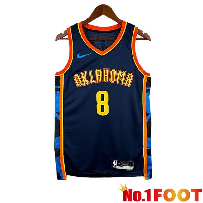 NBA Oklahoma City Thunder (Jalen Williams 8)Jersey Black 2024/2025