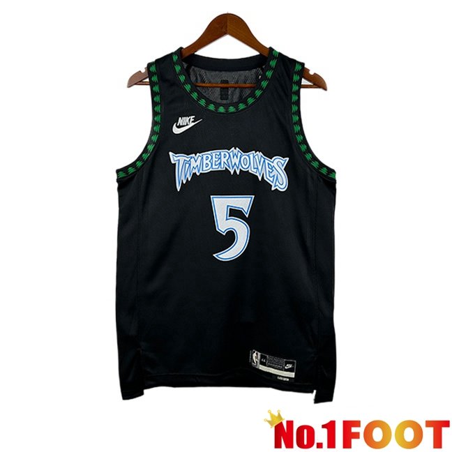 NBA Minnesota Timberwolves (Anthony Edwards 5)Jersey Black 2025/2026