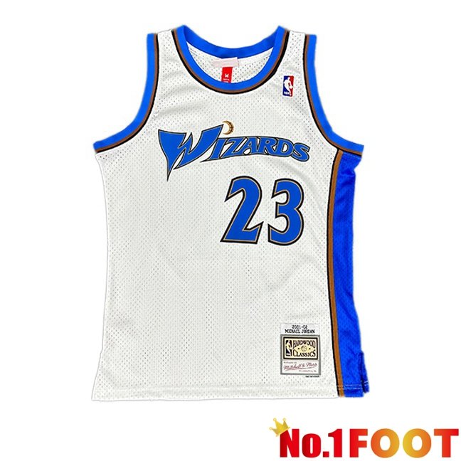 NBA Washington Wizards (Michael Jordan 23)Jersey Retro White 2001-2002