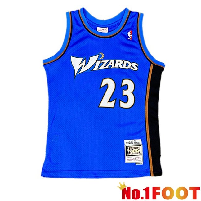 NBA Washington Wizards (Michael Jordan 23)Jersey Retro Blue 2001-2002