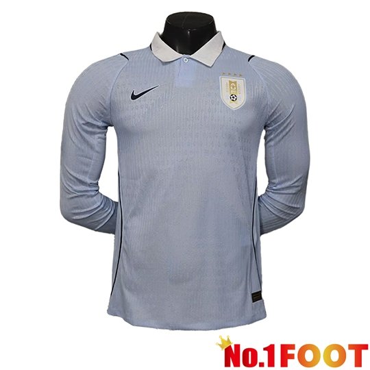 Uruguay Home Soccer Jersey Long sleeve Soccer World Cup 2026