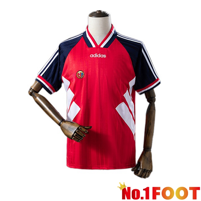 Norway Retro Home Soccer Jersey Red 1994-1995