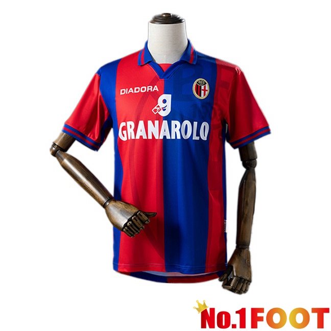 Bologna Retro Home Soccer Jersey Blue Red 1997-1998