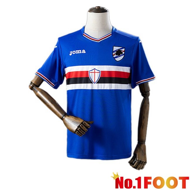 UC Sampdoria Retro Home Soccer Jersey Blue 2016-2017