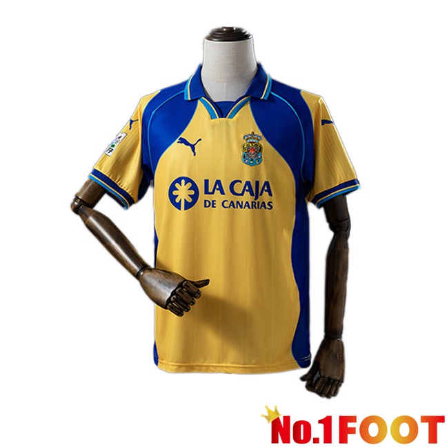 UD Las Palmas Retro Home Soccer Jersey Yellow 2000-2001