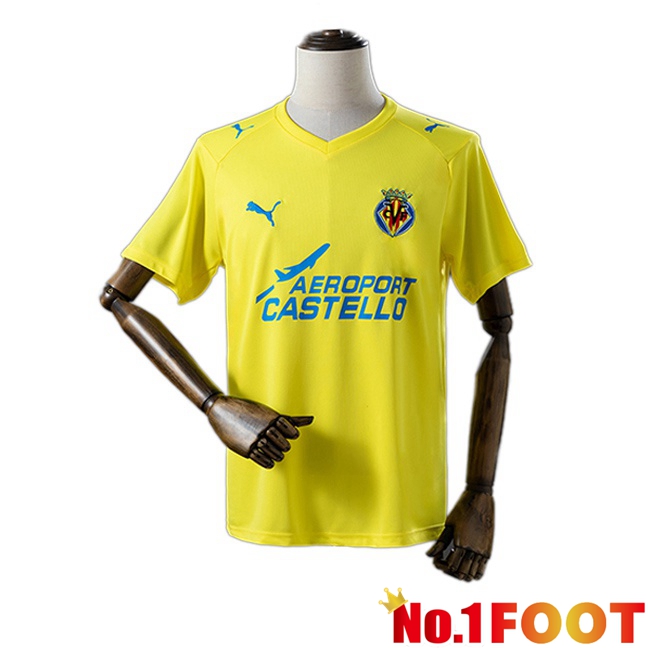 Villarreal Retro Home Soccer Jersey Yellow 2008-2009