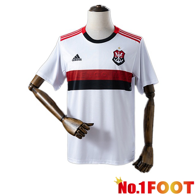 Flamengo Retro Away Soccer Jersey White 2019-2020