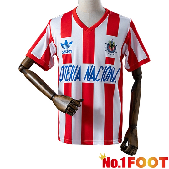 CD Guadalajara Retro Home Soccer Jersey 1991/1992