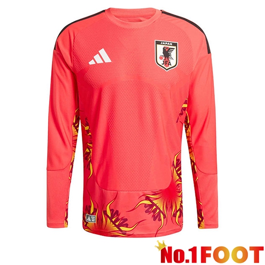 Japan Goalkeeper Soccer Jersey Long sleeve Red 2026/2027