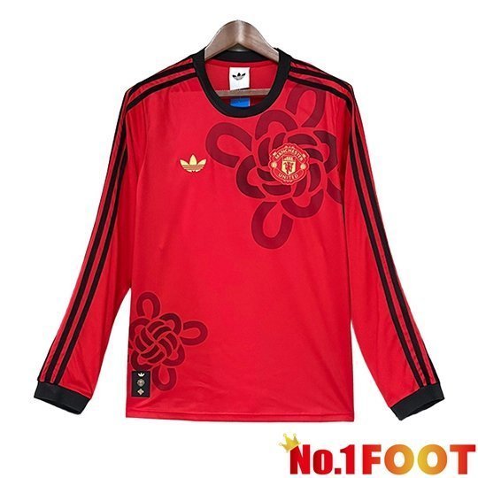 Manchester United Long sleeve Soccer Jersey Special Edition Red 2026/2027