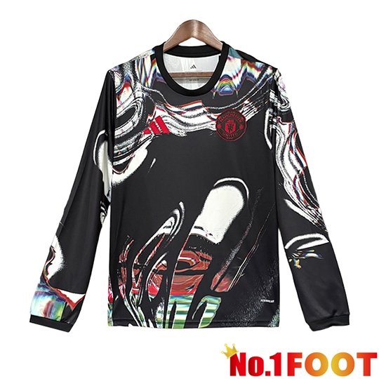 Manchester United Long sleeve Soccer Jersey Special Edition Black 2026/2027
