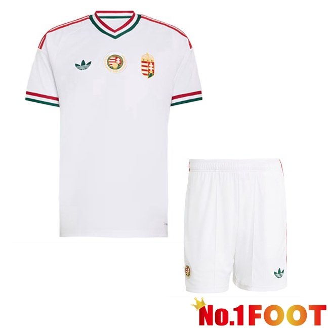 Hungary Kids Away Soccer Jersey White 2026/2027