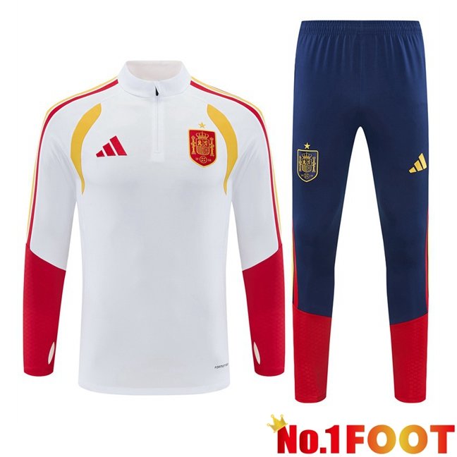 Spain kit Training Tracksuit White 2026/2027