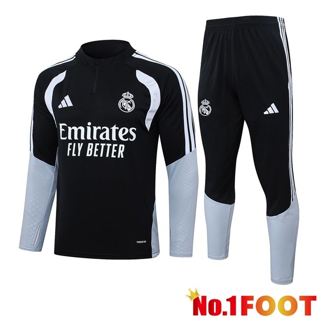 Real Madrid kit Training Tracksuit Black 2026/2027