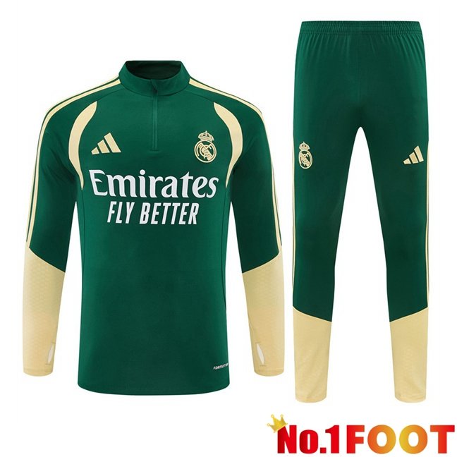 Real Madrid kit Training Tracksuit Green 2026/2027