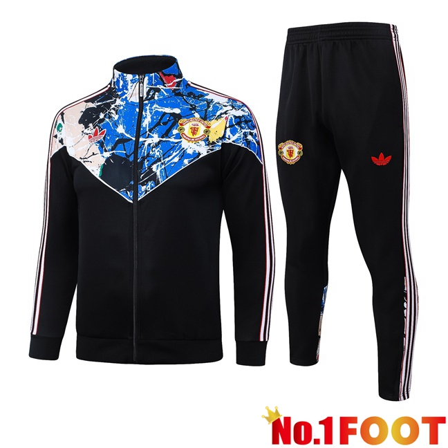 Manchester United kit Training Jacket Tracksuit Blue Black 2026/2027