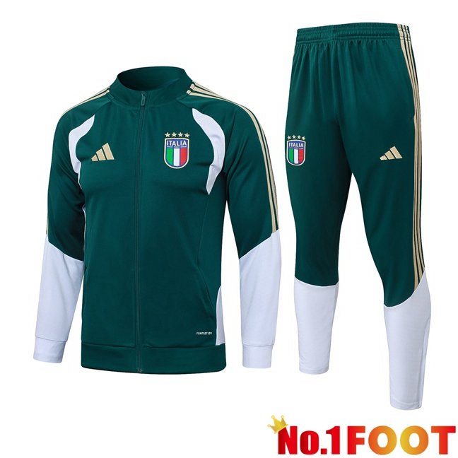 Italy kit Training Jacket Tracksuit Green 2026/2027