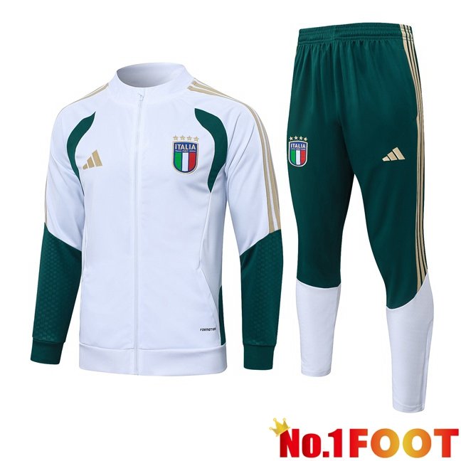 Italy kit Training Jacket Tracksuit White 2026/2027