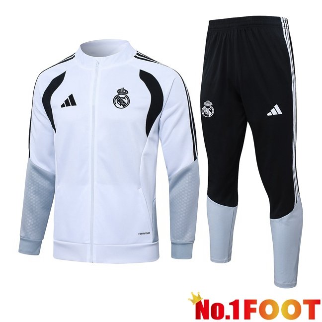 Real Madrid kit Training Jacket Tracksuit White 2026/2027