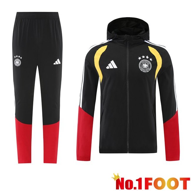 Germany Training Tracksuit - Windbreaker Black 2026/2027