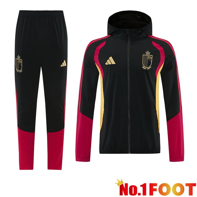 Belgium Training Tracksuit - Windbreaker Black 2026/2027