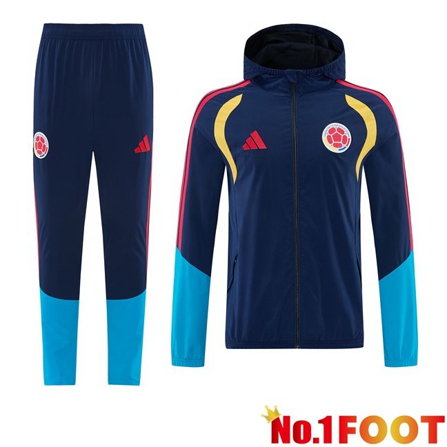 Colombia Training Tracksuit - Windbreaker Blue Royal 2026/2027