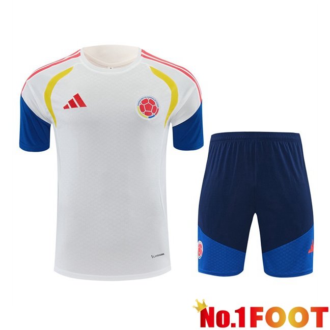 Colombia kit Training T Shirt + Shorts White 2026/2027
