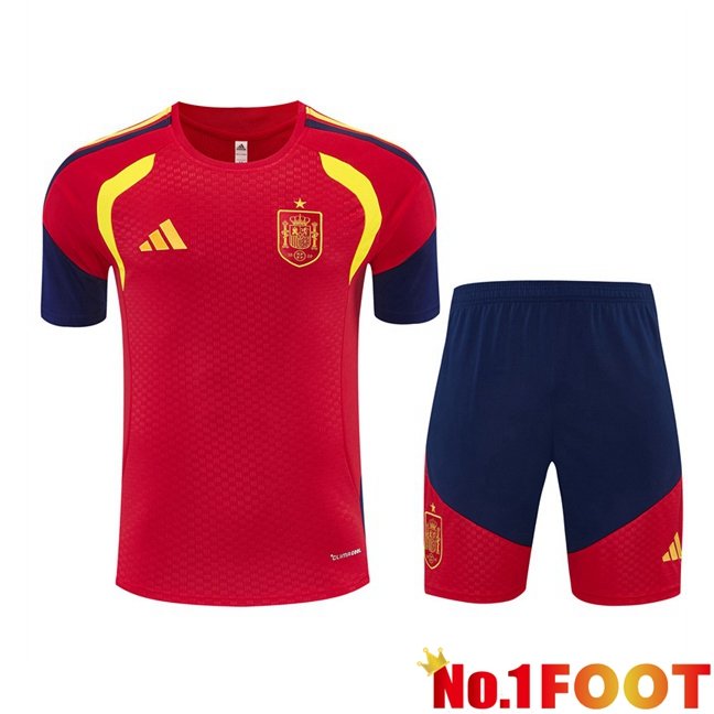 Spain kit Training T Shirt + Shorts Red 2026/2027