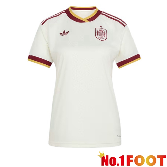 Spain Women Away Soccer Jersey White 2026/2027
