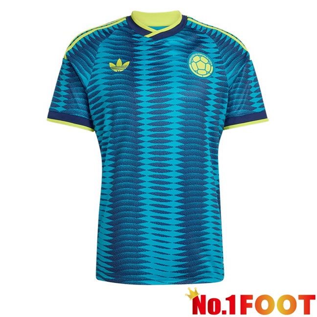 Colombia Away Soccer Jersey Blue 2026/2027