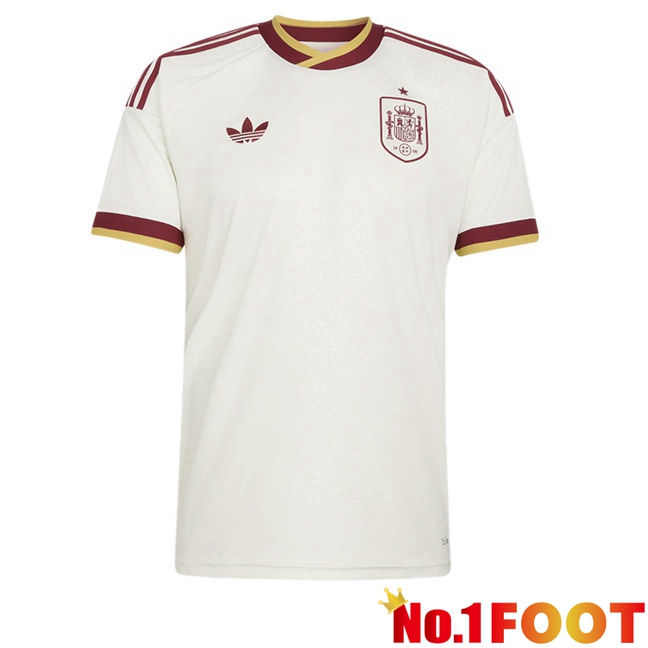 Spain Away Soccer Jersey White 2026/2027