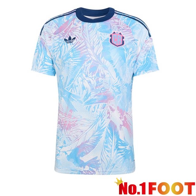 Costa Rica Away Soccer Jersey Blue White 2026/2027