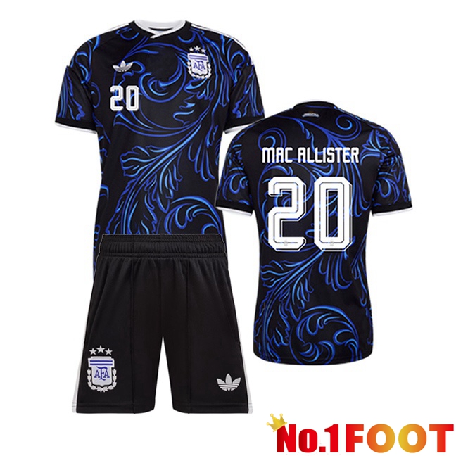 Argentina (MAC ALLISTER 20) Kids Away Soccer Jersey Blue Royal 2026/2027