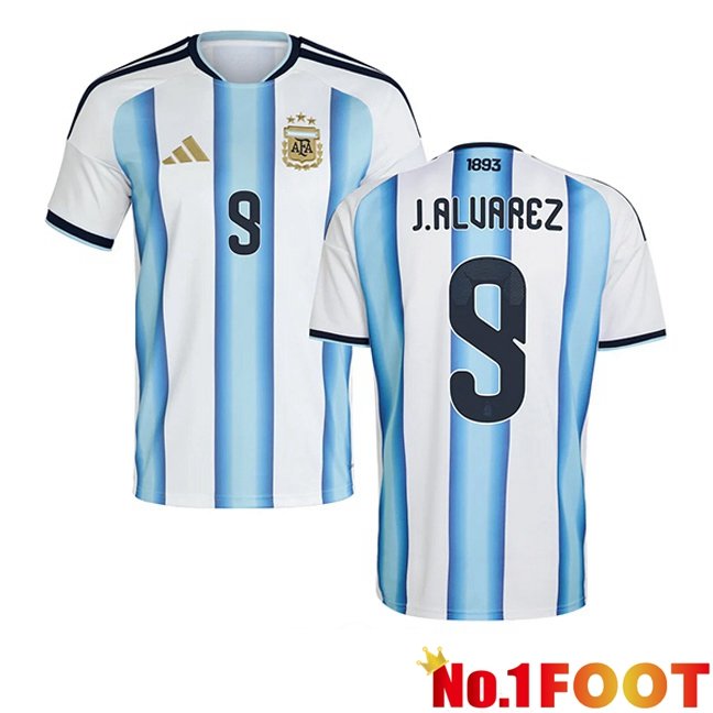 Argentina (J.ALVAREZ 9) Home Soccer Jersey Blue White 2026/2027