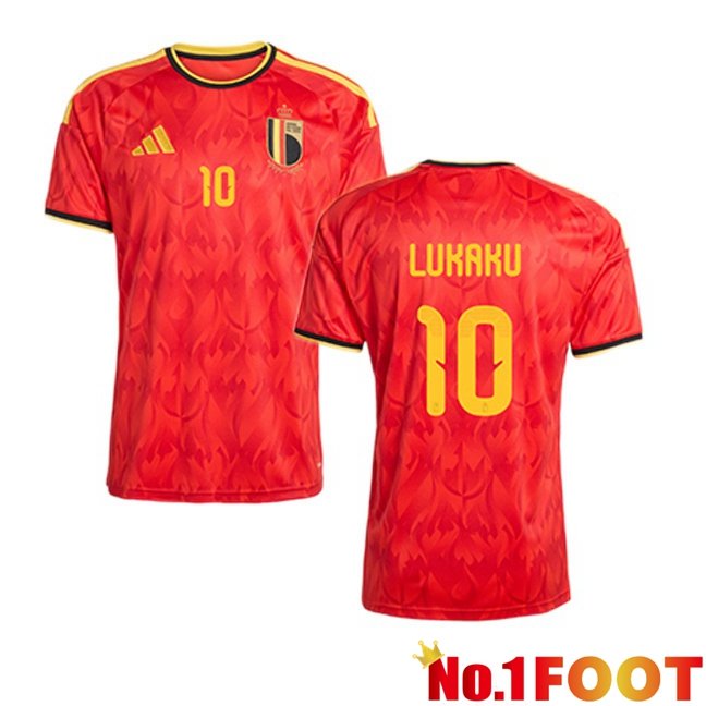 Belgium (LUKAKU 10) Home Soccer Jersey Red 2026/2027