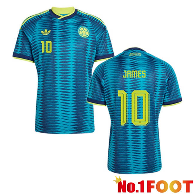 Colombia (JAMES 10) Away Soccer Jersey Blue 2026/2027