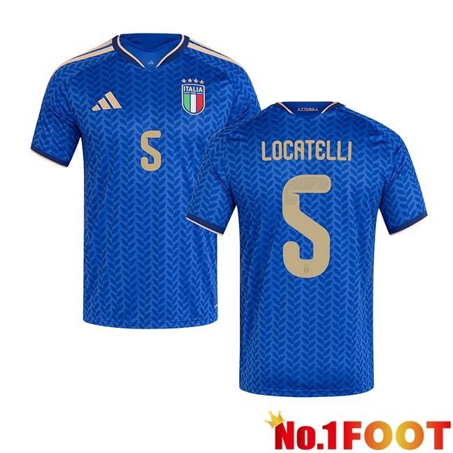 Italy (LOCATELLI 5) Home Soccer Jersey Blue 2026/2027