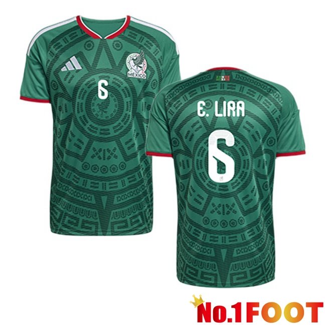 Mexico (E. LIRA 6) Home Soccer Jersey Green 2026/2027