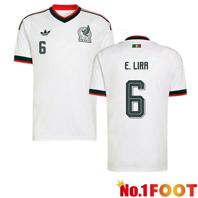 Mexico (E. LIRA 6) Away Soccer Jersey White 2026/2027