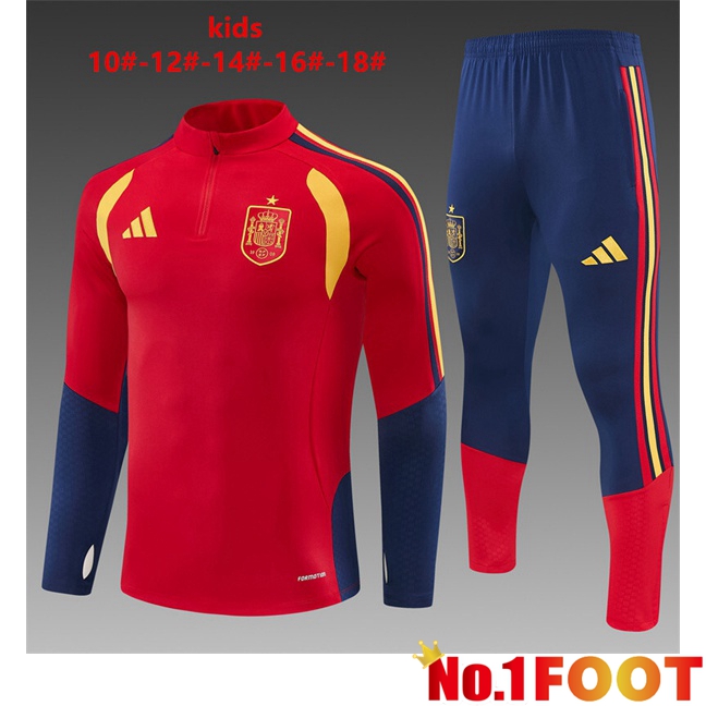 Spain Kids kit Training Tracksuit Red 2026/2027