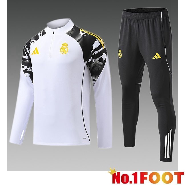 Real Madrid Kids kit Training Tracksuit White 2026/2027
