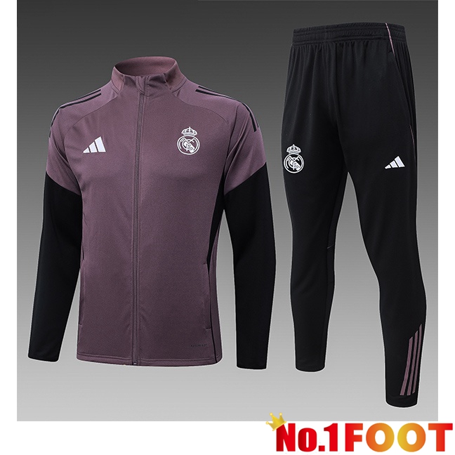 Real Madrid Kids kit Training Jacket Tracksuit Purple 2026/2027