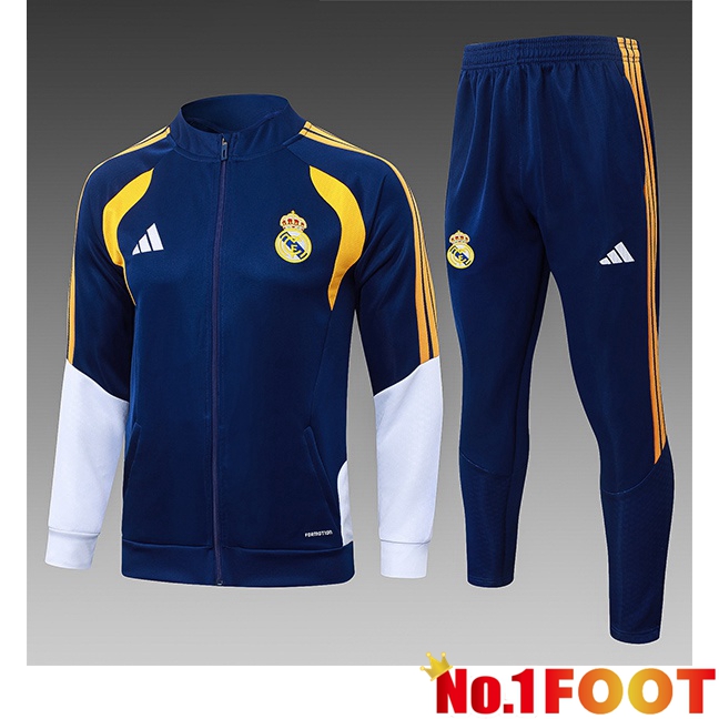 Real Madrid Kids kit Training Jacket Tracksuit Blue Royal 2026/2027