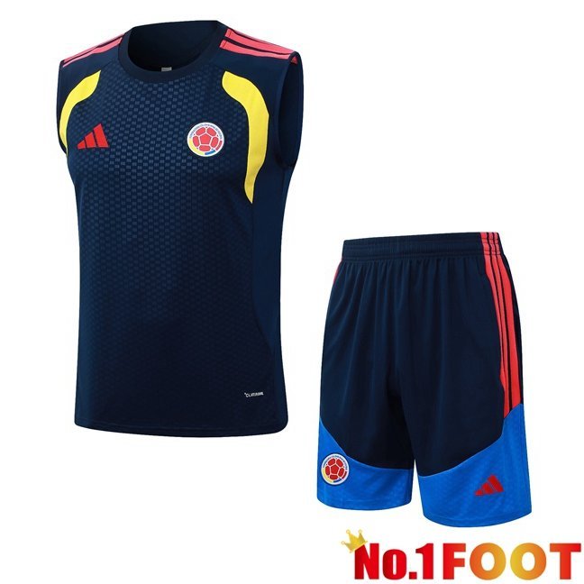 Colombia Gilet Soccer + Shorts Blue Royal 2026/2027