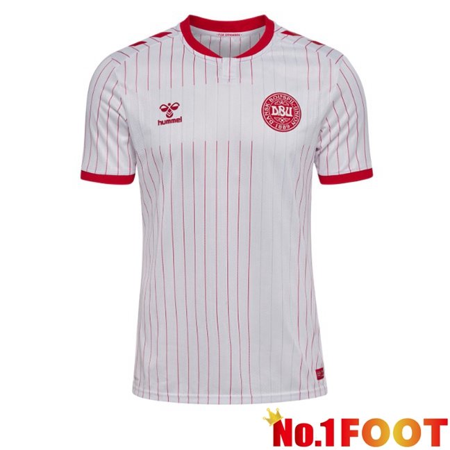 Denmark Away Soccer Jersey White 2026/2027
