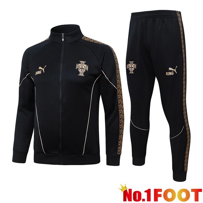 Portugal kit Training Jacket Tracksuit Black 2026/2027